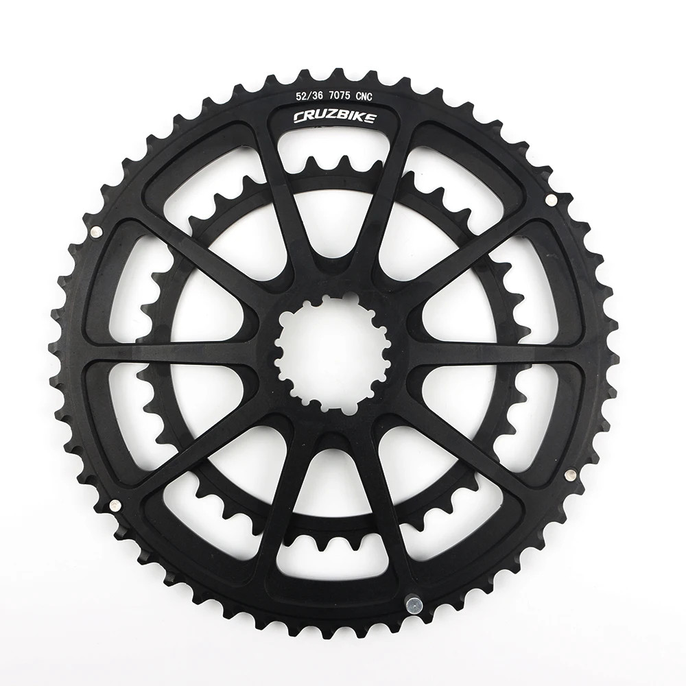 Road Bike 50-34T 52-36T 52-42T 53-39T Double Chainring for 9-12 Speed Crankset