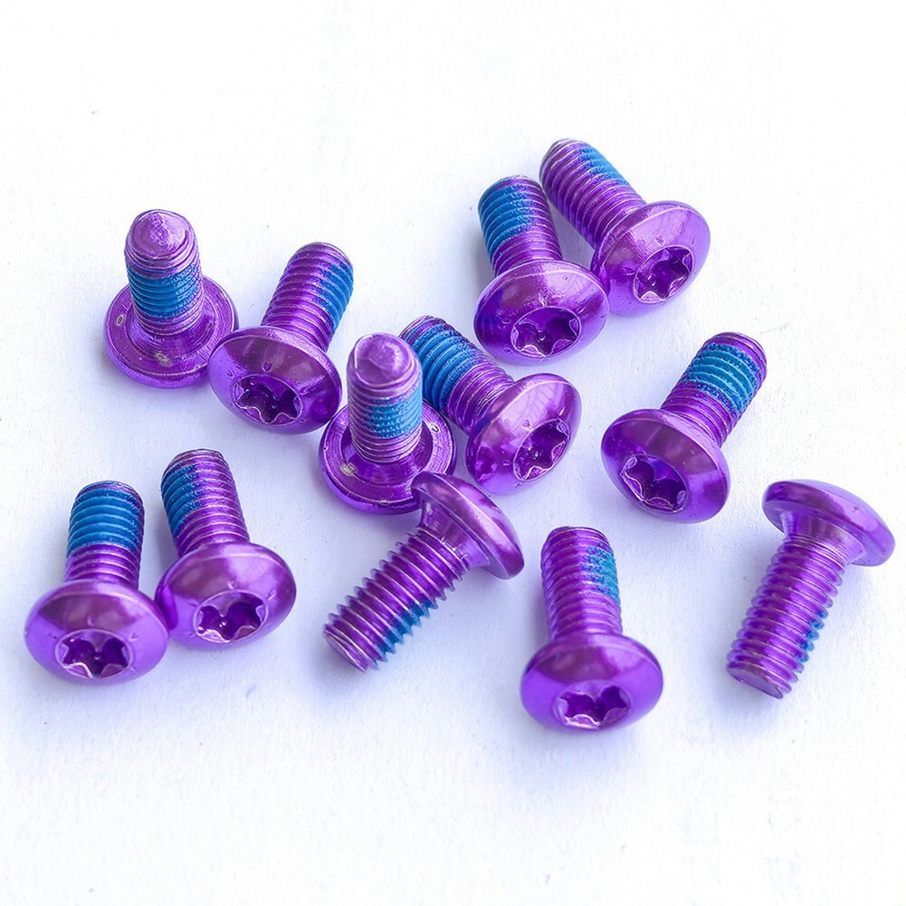 High Carbon Steel T25 Torx For Rotor Screws for MTB Bike Disc Brake Pack of 12