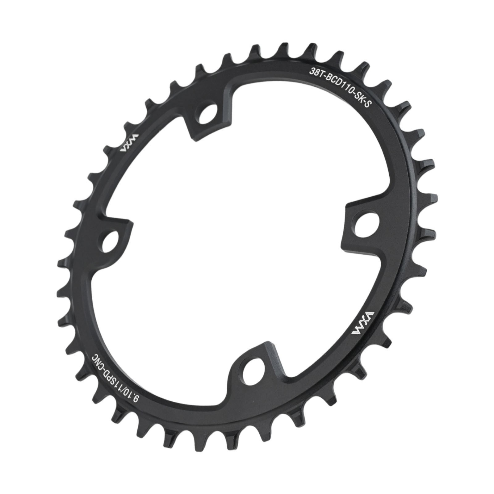 Efficient Narrow Wide Tooth Chainring for Road Bikes in Sizes of 36T to 44T