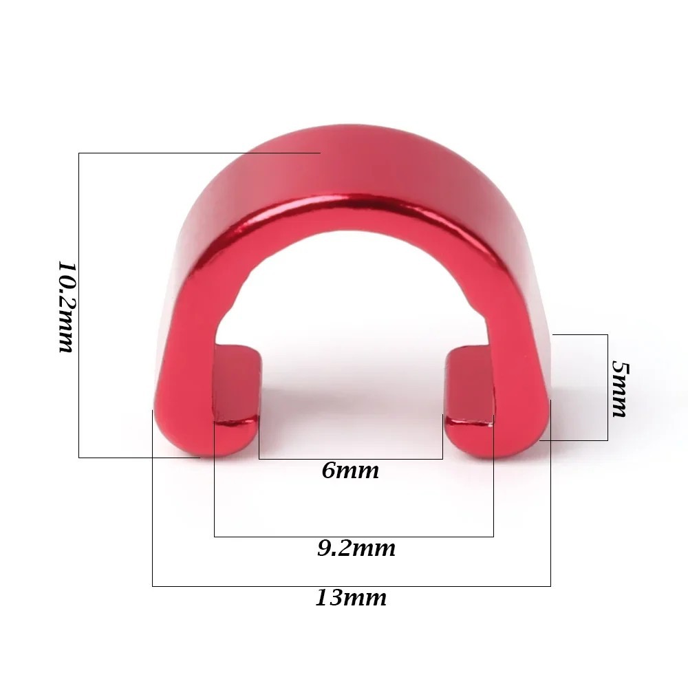 5pcs Bike Cable Clips C Shape Aluminum Alloy Brake Derailleur Line Buckle MTB