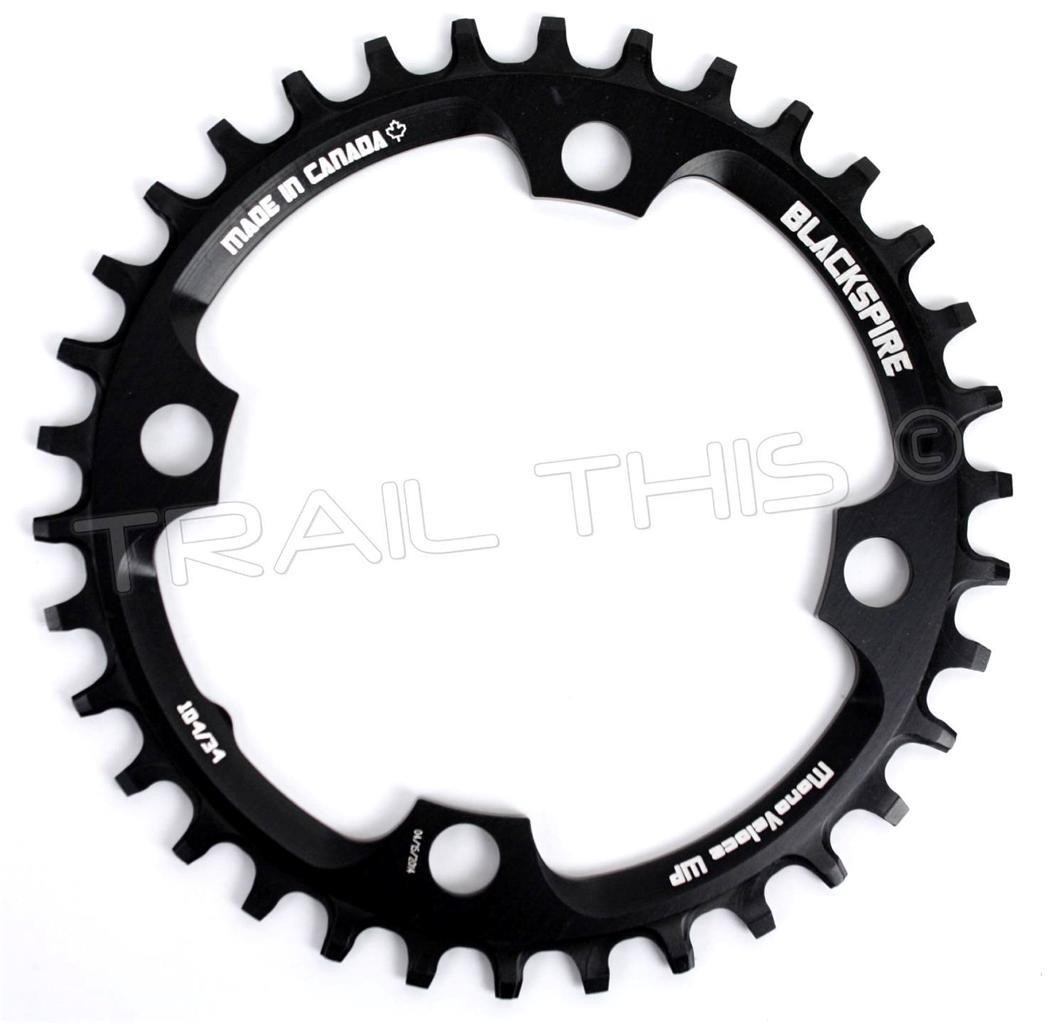 Blackspire 34T 104mm Chainring Narrow-Wide 1×9/10/11-Speed fits SRAM 104mm BCD