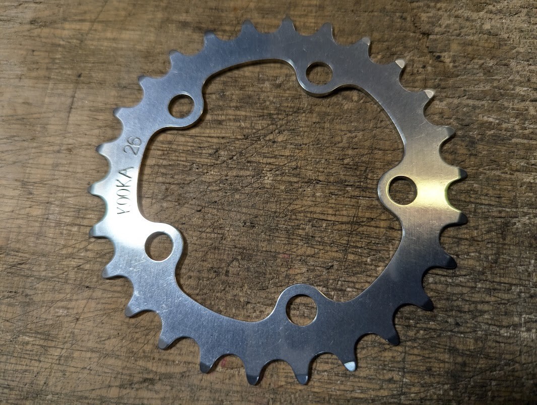 NOS KOOKA 74bcd 26 tooth chainring (aluminum) mtb vintage
