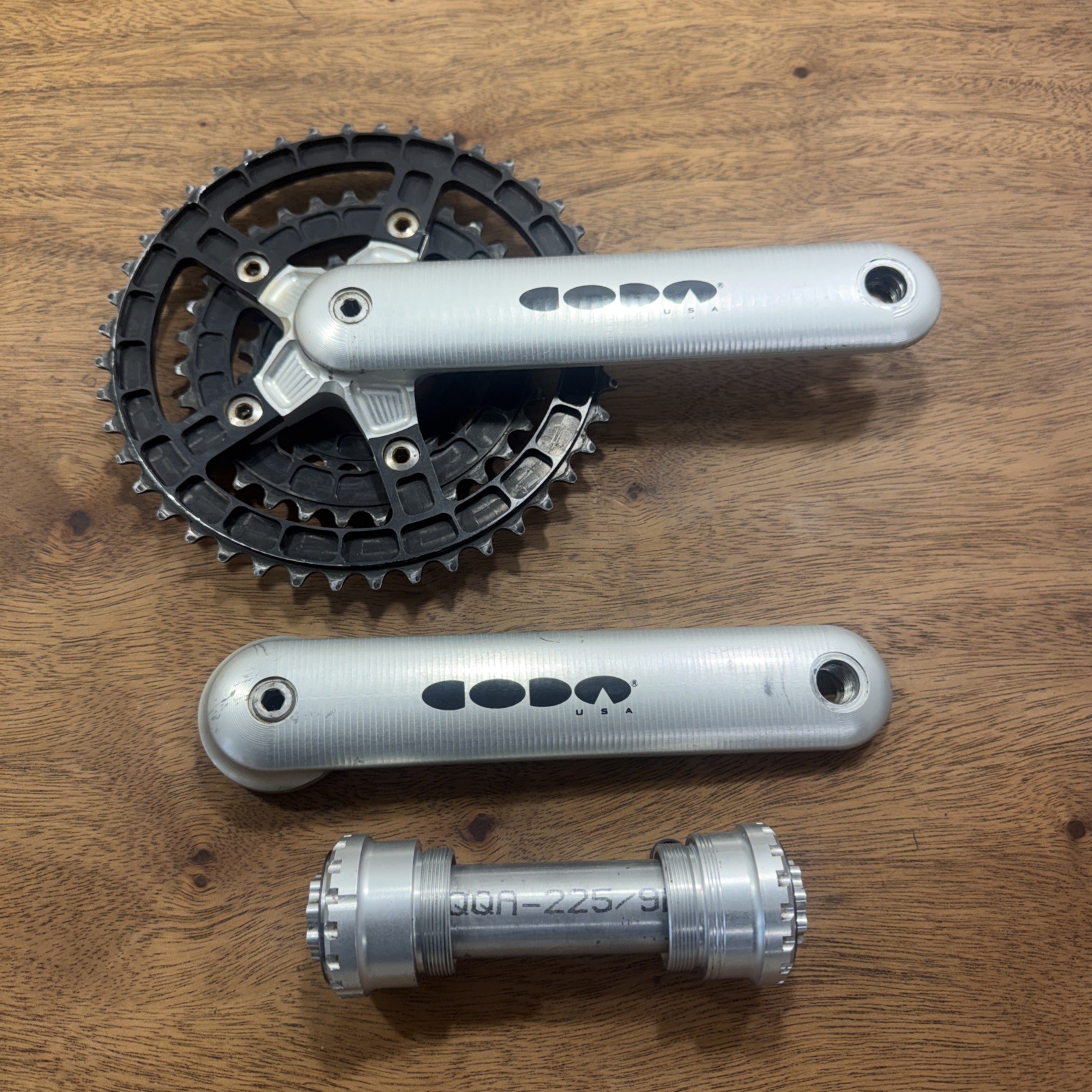 CODA Magic Motorcycle 175mm Triple Mountain Crankset w/ Chainrings & BB