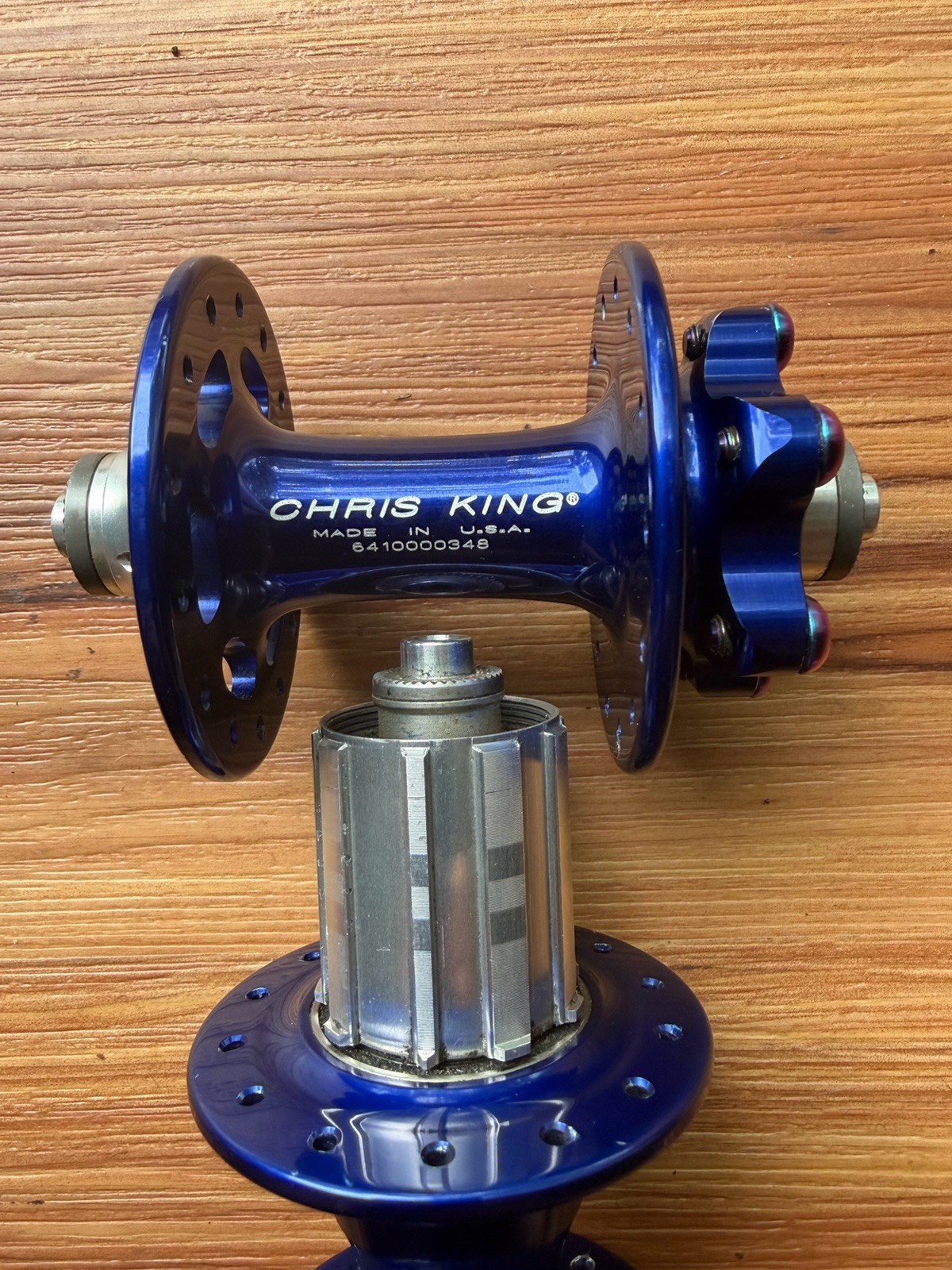 Chris King Disc Hubs Navy / Blue 100mm Front 135mm Rear QR.