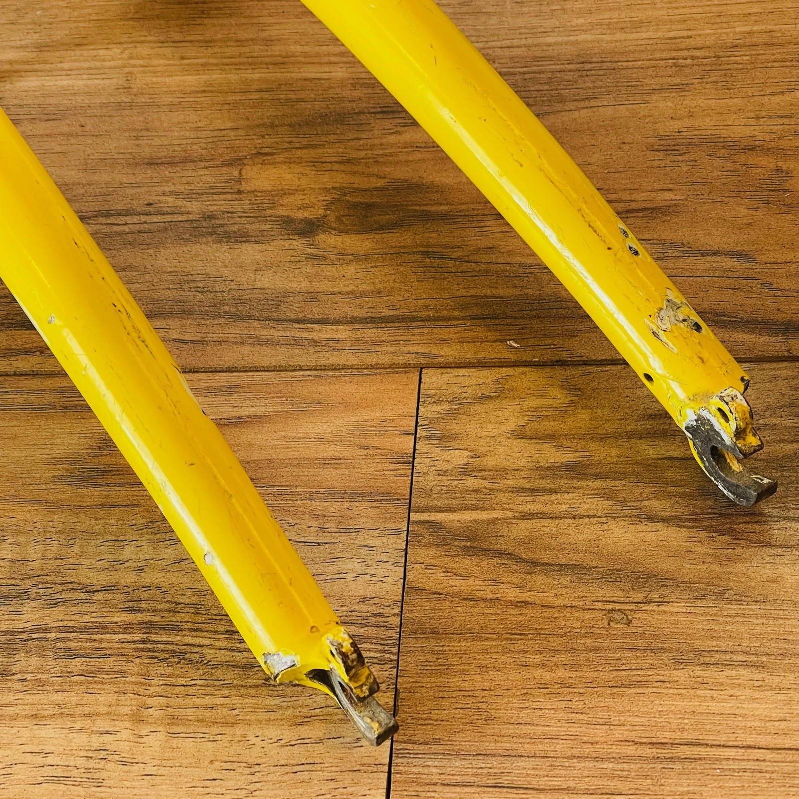 Rare 1-Inch 1″ Fisher MTB Rigid Fork 26 Threadless 120mm 395mm Yellow