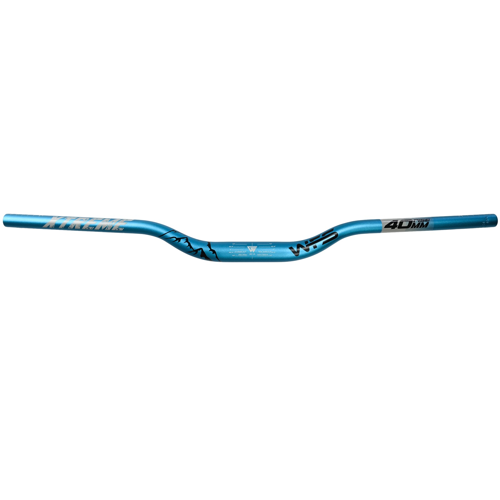 WFS Xtreme 31.8 x 800mm Handlebar 40mm Rise, Blue