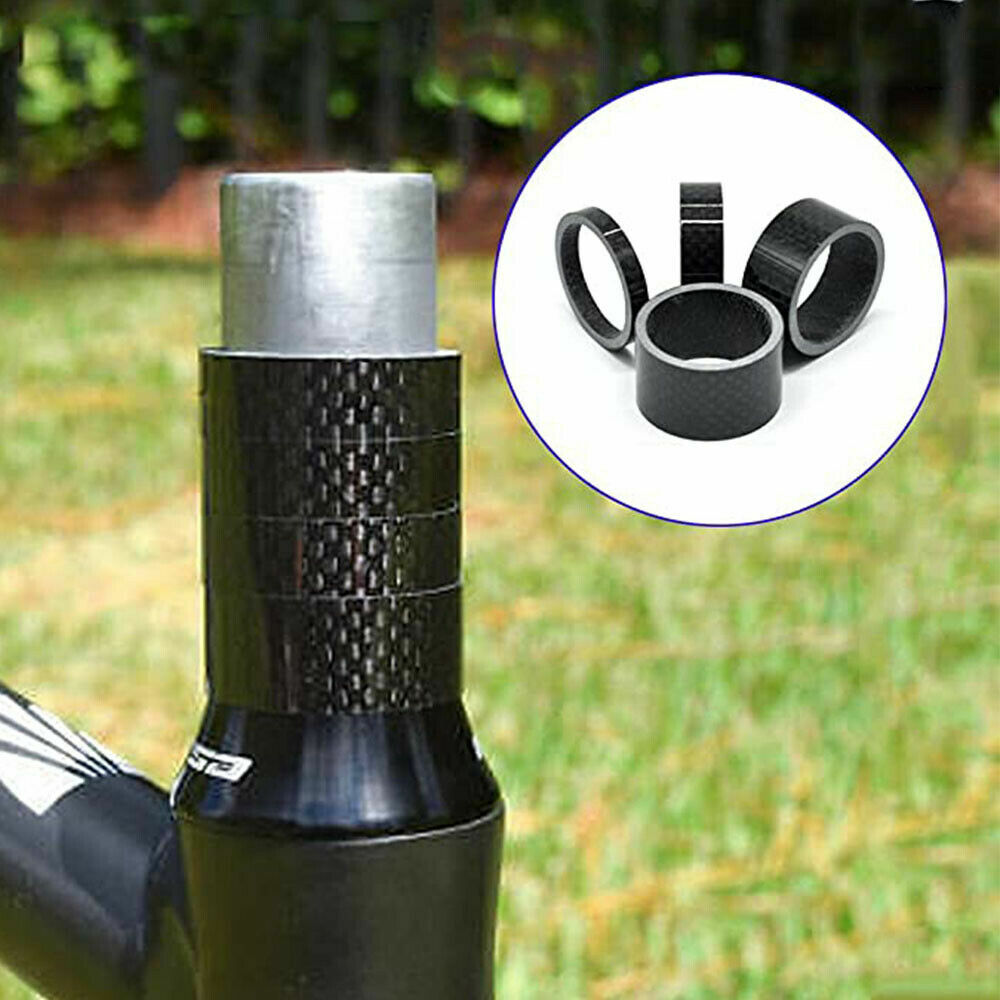11Pcs Mountain Road Cycling Carbon Fiber Stem Washer Bike Fork Headset Spacers