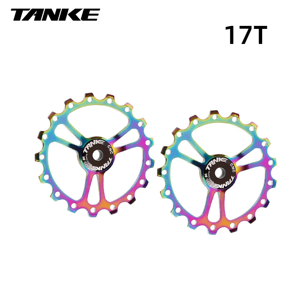 MTB Bike Jockey Wheel Ceramic Bearing AL7075 CNC 11T 13T 15T 17T Pulley