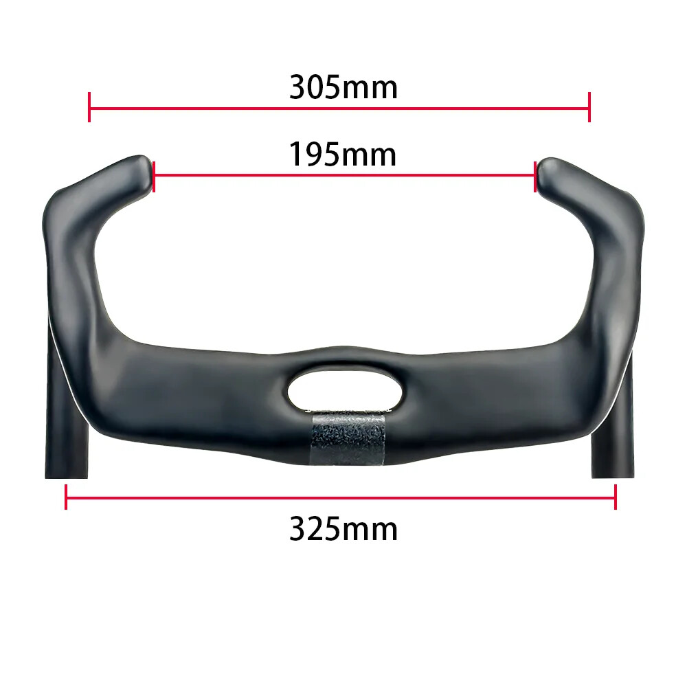 BALUGOE Carbon Fiber Track Cycling Handlebar TT Bike Handle Bar 31.8mm UCI
