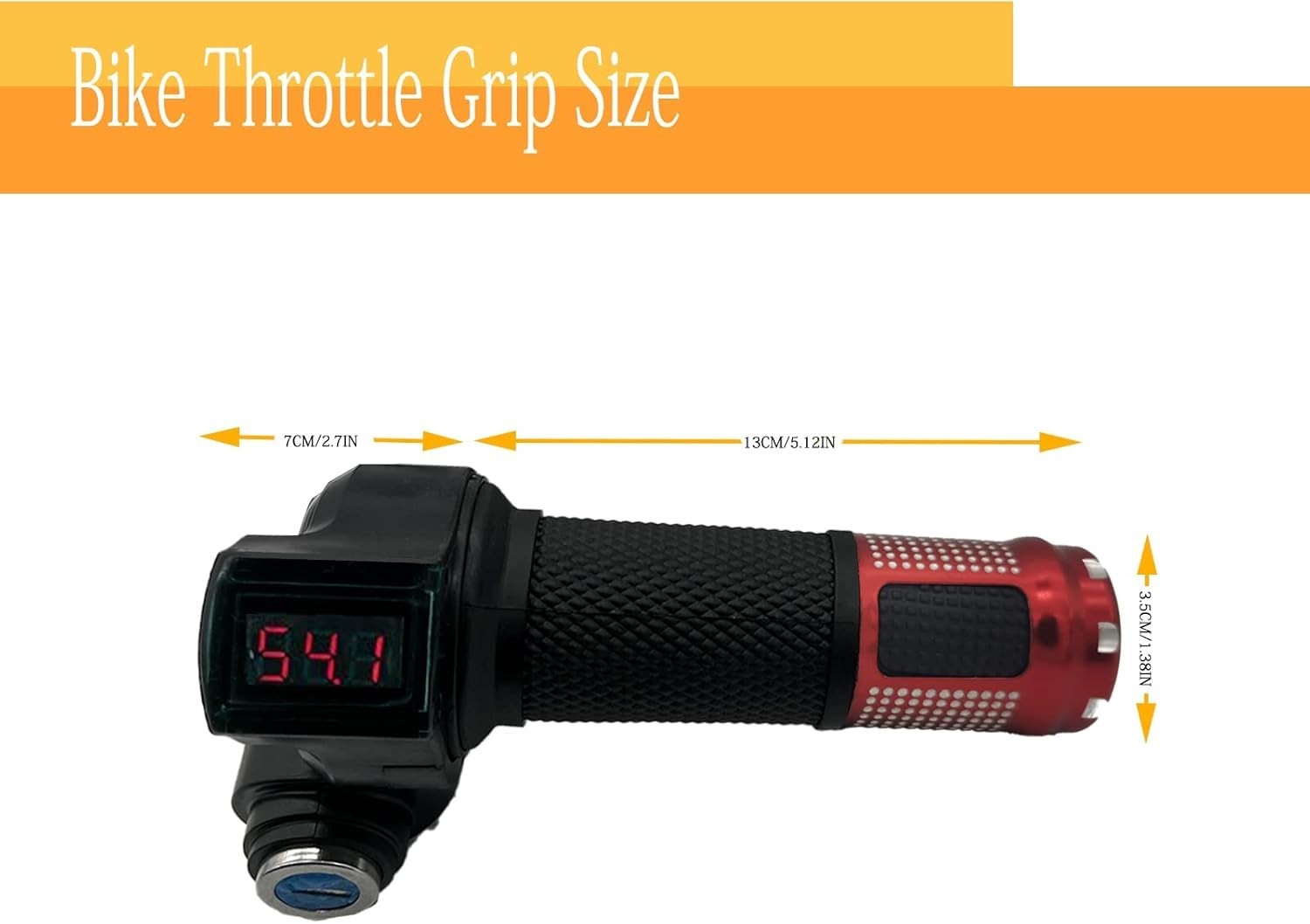 1 Pair EBike Throttle Grip, Universal Electric Bicycle Scooter Twist Handleba…