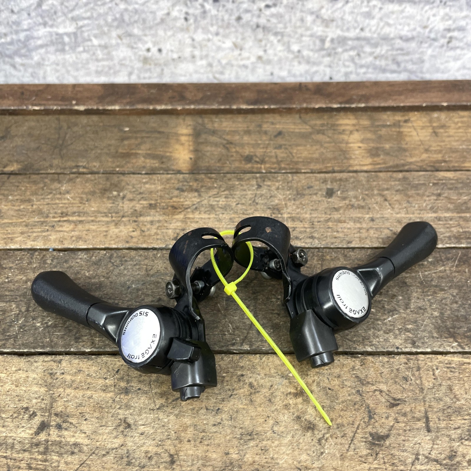 Vintage Shimano Exage Trail SL-M351 Thumb Shifter Set 6s Speed Light Action
