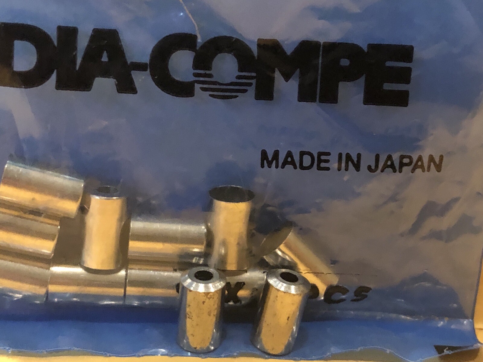 2 NOS Dia Compe Brake Cable Ferrules 5 X 10 mm