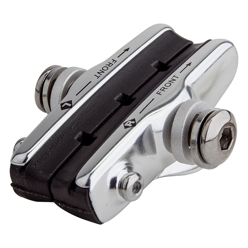 Clarks CP305 Cartridge Road Brake Shoes Pair 52mm Bolt-On Shimano Silver Black