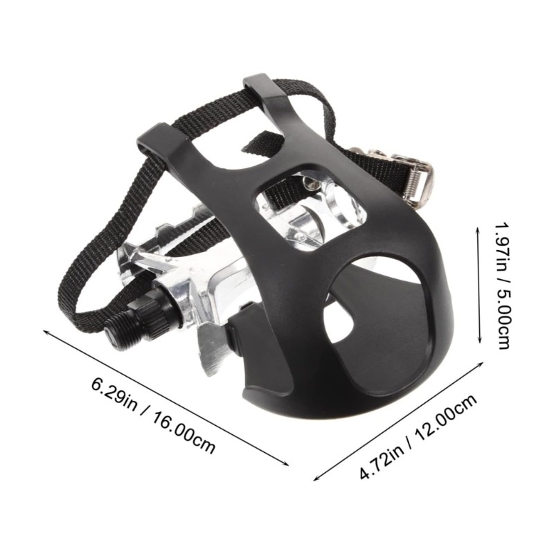 9/16inch Thread Exercise Bikes Pedals Nonslip Grip Aluminum Alloy Plastic