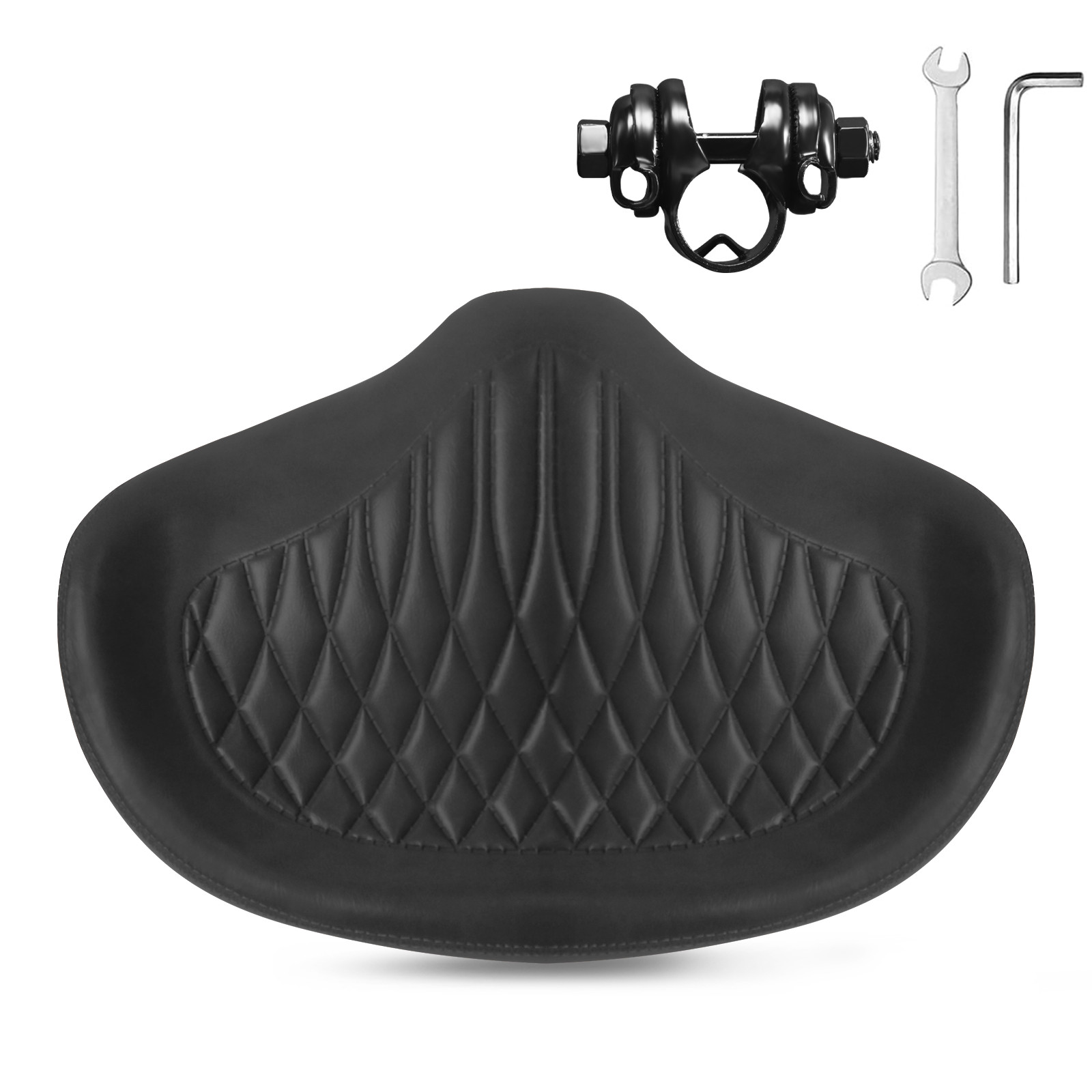 Oversized Comfort Bike Saddle Bicycle Seat Noseless Pad Shock Ergonomic Cushion