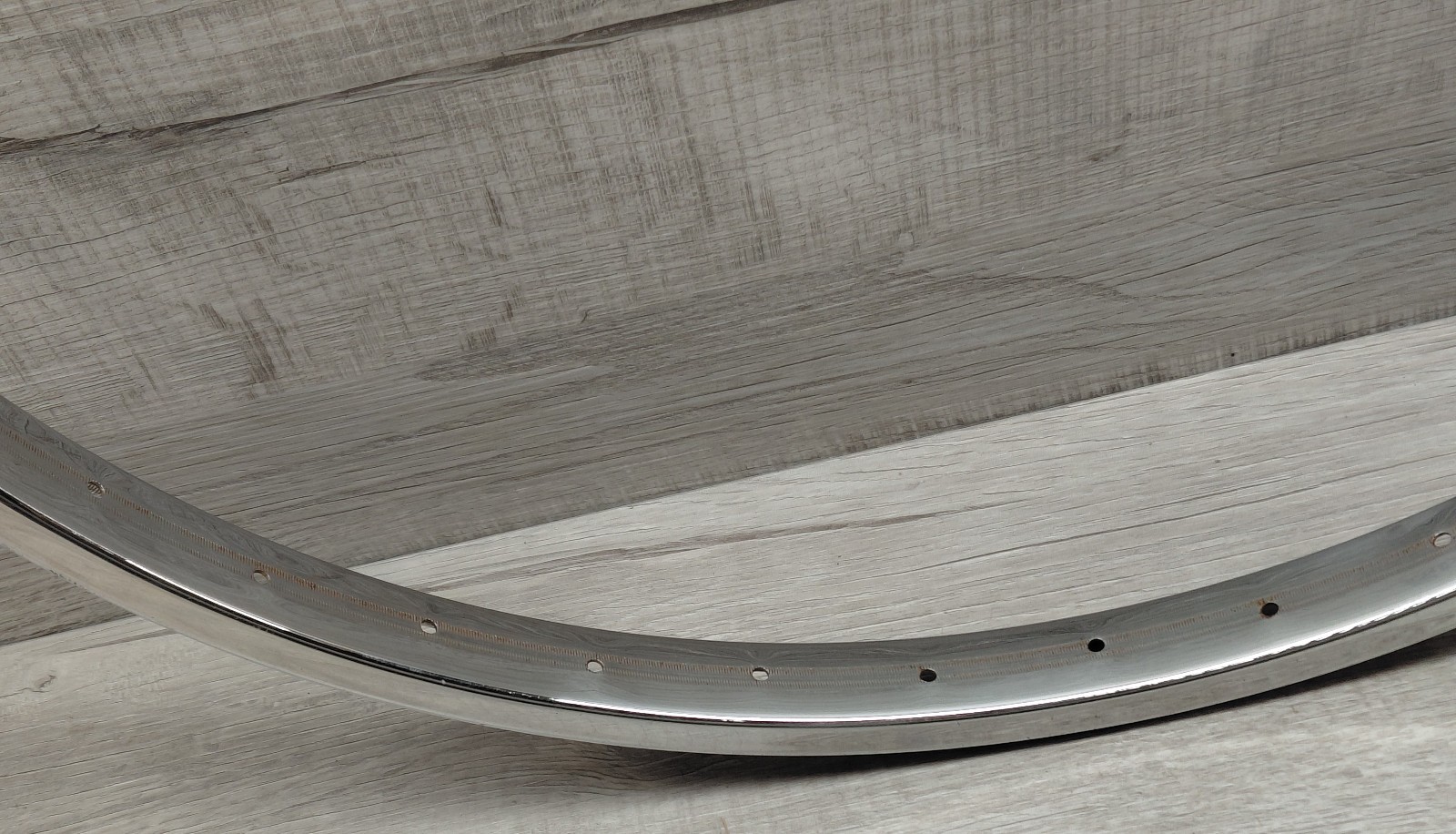 Vintage 26 X 1 3/4″ S-7 Chrome “Schwinn Tubular Rim” Stamped S-7 36 H Hoop Rim