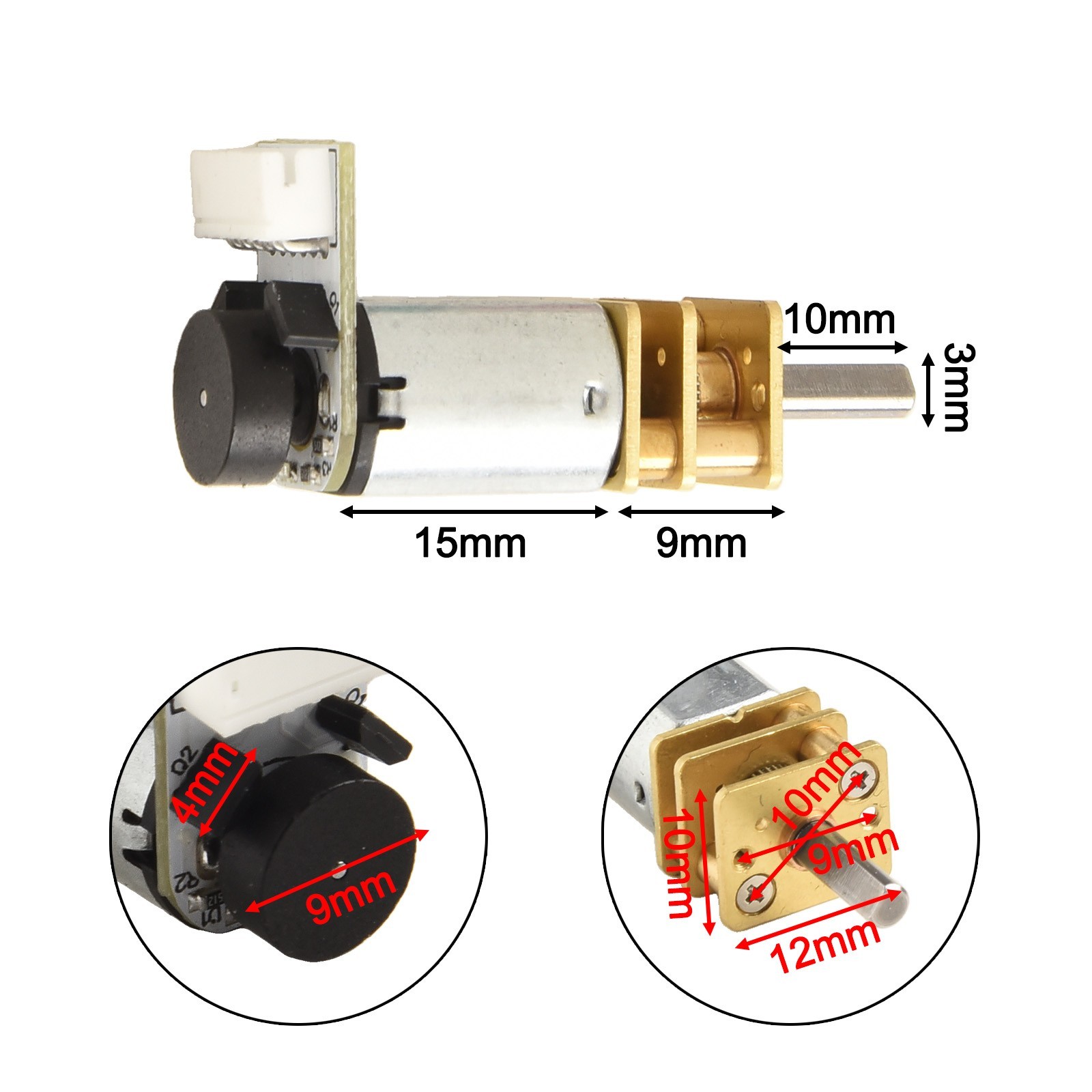 Lightweight DC 6V Gear Motor for GA12 For N20 with Enhanced Performance
