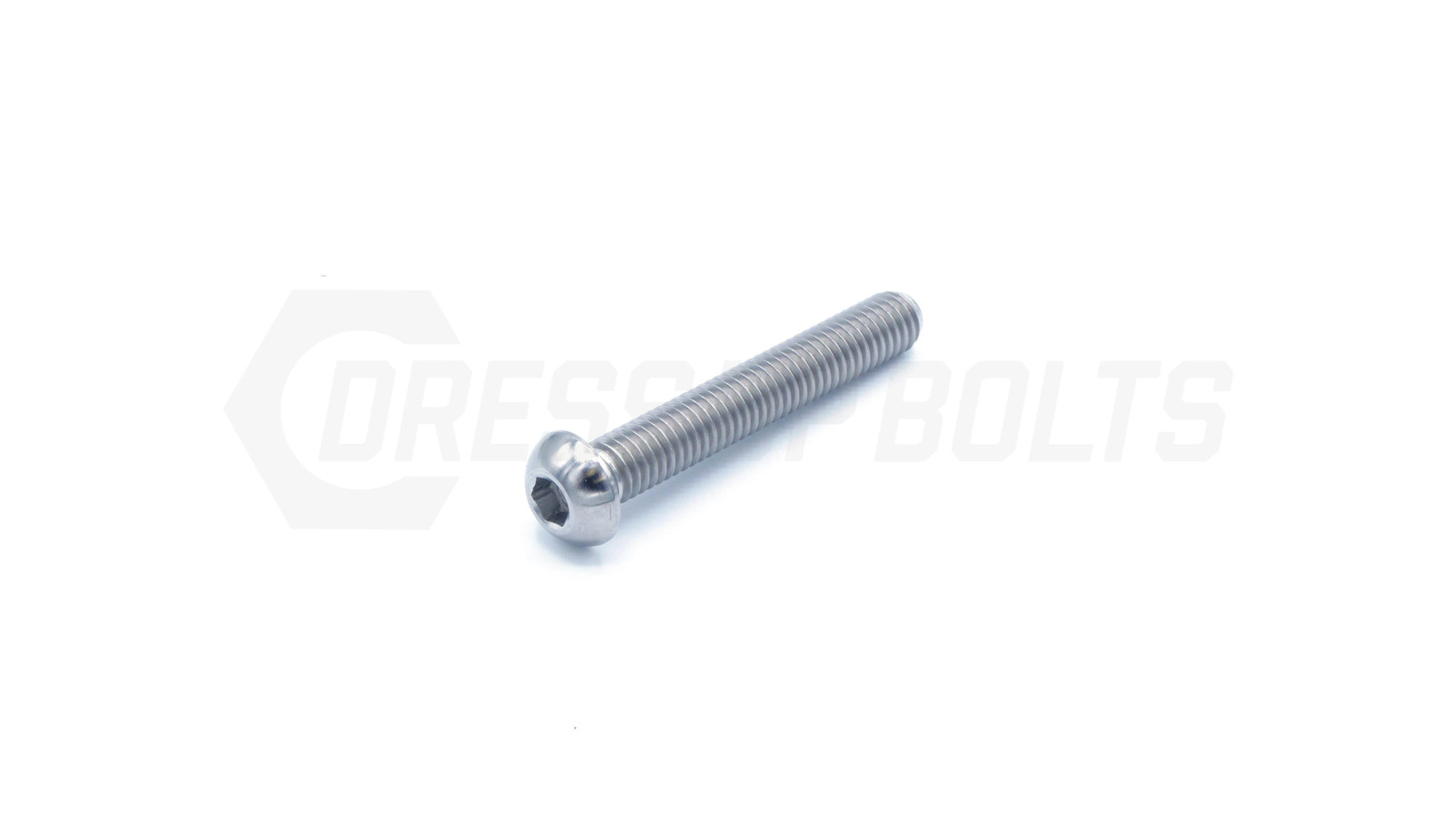 M6 x 1.00 x 40mm Titanium Button Head Bolt by Dress Up Bolts