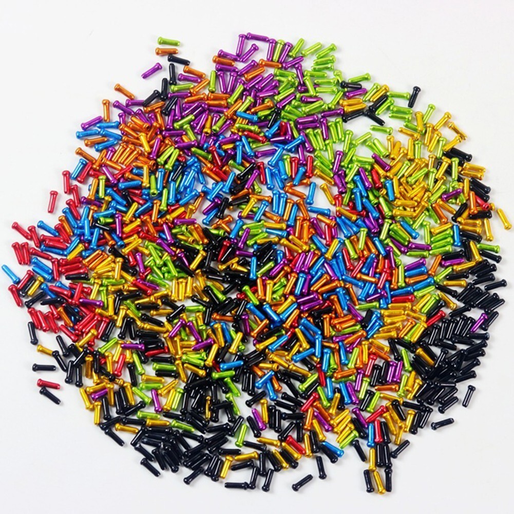 Cap Brake Shifter Crimps Mixed color 50pcs Bike Bicycle Inner Cable Tips