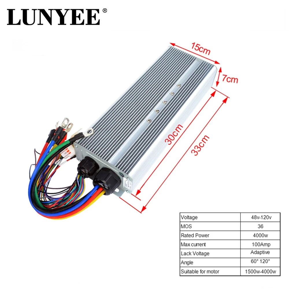 13Inch Electric 4000W Disc Brake DC DIY Electric Motorcycle Hub Motor controller
