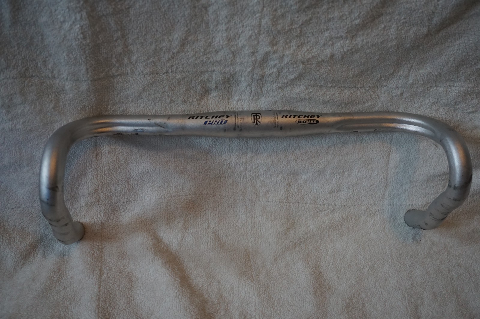 Ritchey BioMax Pro Ergo Drop Bar 42cm 31.8 Clamp Silver Alloy Road Handlebar