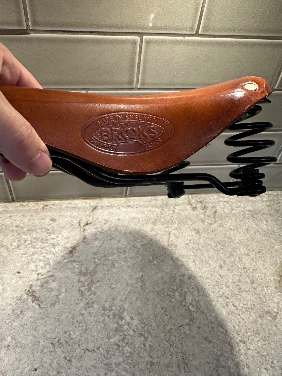 Brooks Bicycle Saddle B67 Brown Spring Leather Seat