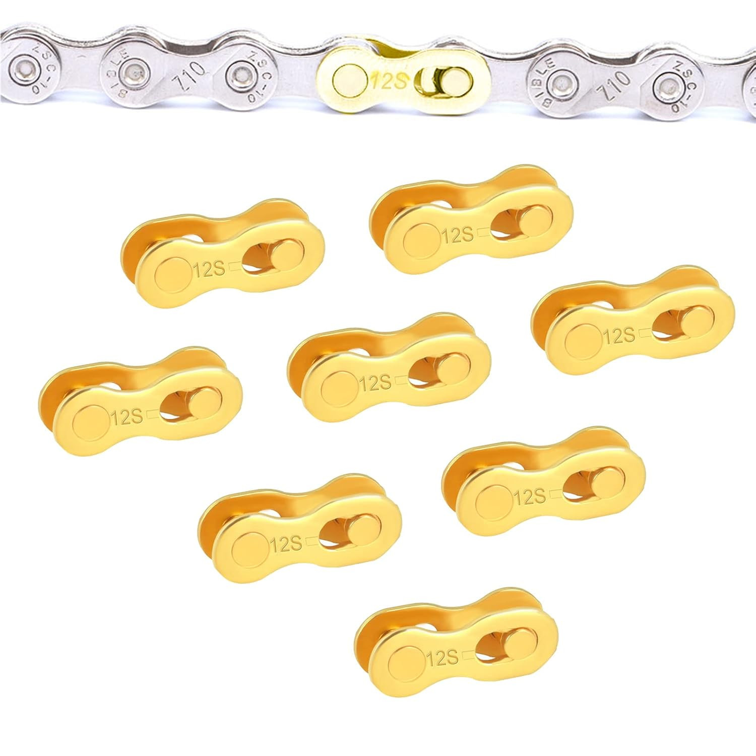 8 Pairs Bicycle Missing Link, 6/7/8/9/10/11/12 Speed Bike Chain Connector Lock S