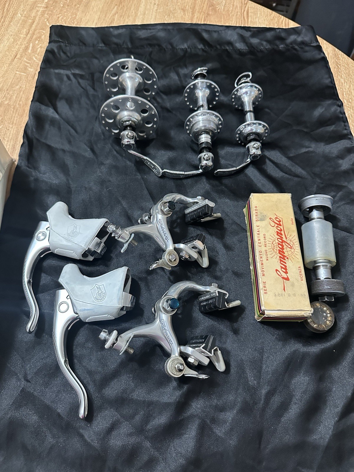 Campagnolo Super Record Brake Set Kit Calipers Levers Cables NOS & More Used