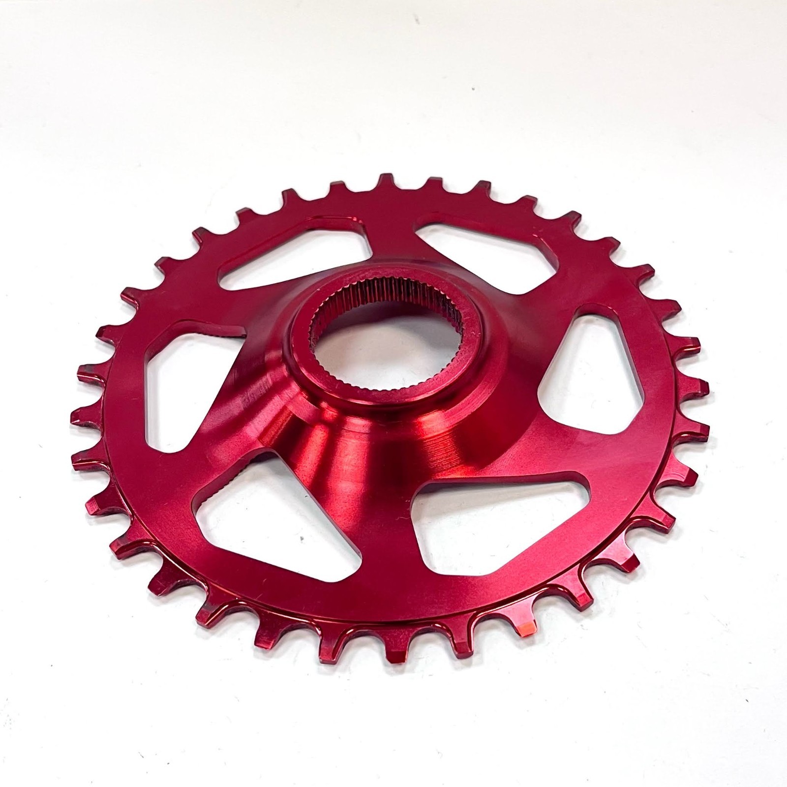 Funn Solo ES Narrow Wide Chain Ring for Shimano E-Bike (34T, Red) – Used