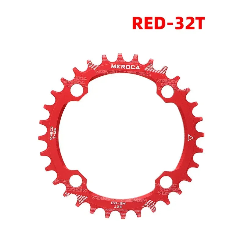 104BCD MTB Chainring Round Narrow Wide Mountain 38T Bicycle Crankset Chainwheel
