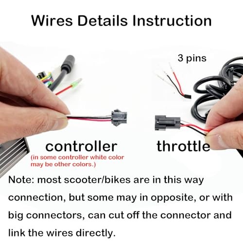 Ebike Thumb Throttle, Electric Scooter Throttle, Thumb Throttle for SM plug