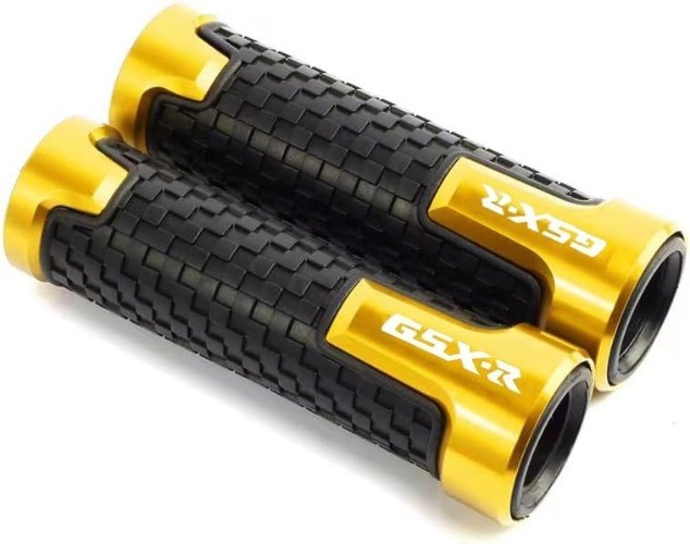 7/8″ 22mm Motorcycle Non Slip Handlebar Grips fits for GSXR 600 75 Color: Gold