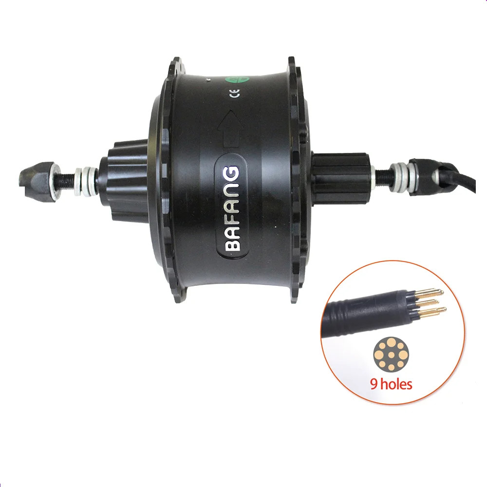 250W350W500W Bafang Brushless Geared Fat Bike Rear Hub Motor 36V/48V 175mm190mm