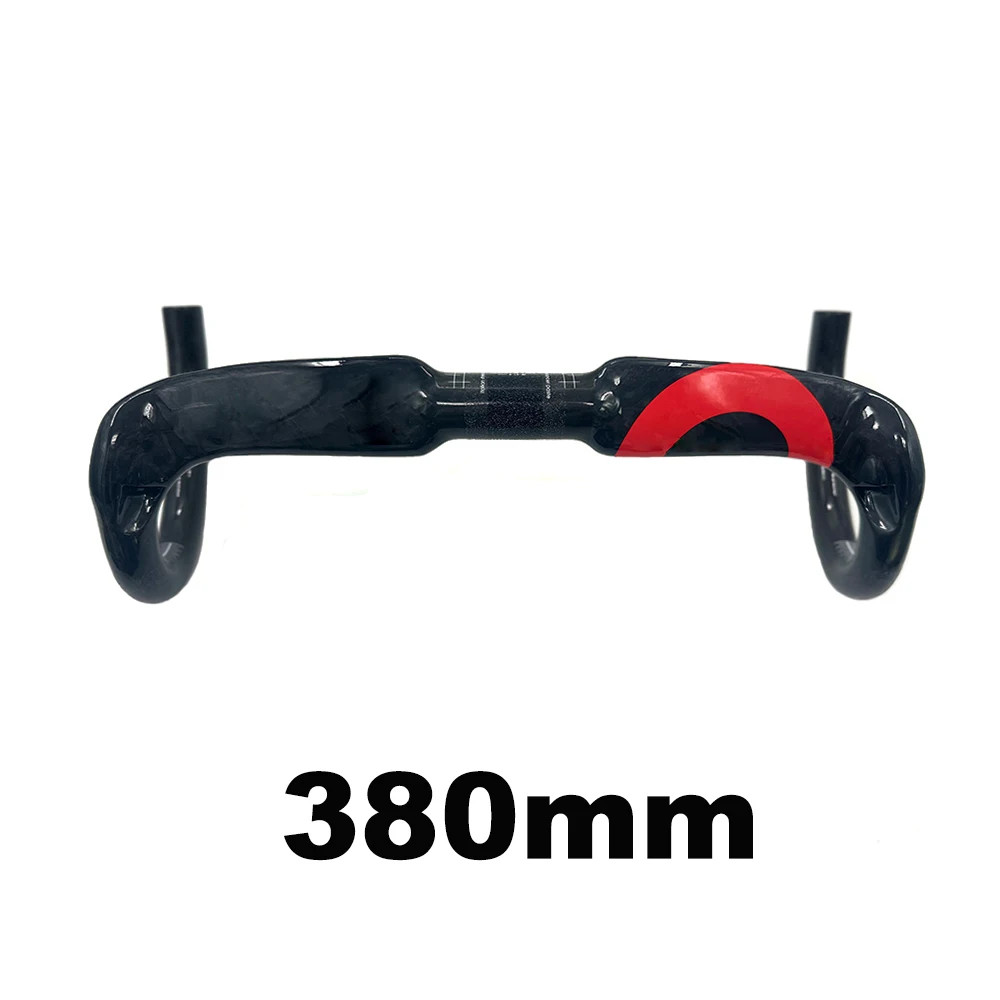Road Bike Drop Bar Gloss Carbon Handlebar Suitable for 31.8*400/420/440mm