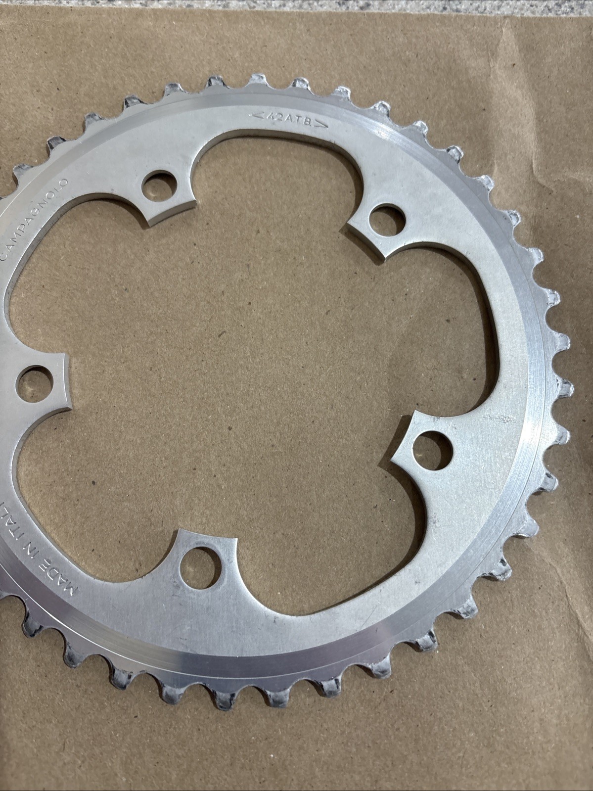 Vintage Campagnolo 45T Chainring 110 BCD 5-Arm MTB Silver ATB MTB Bike Italy