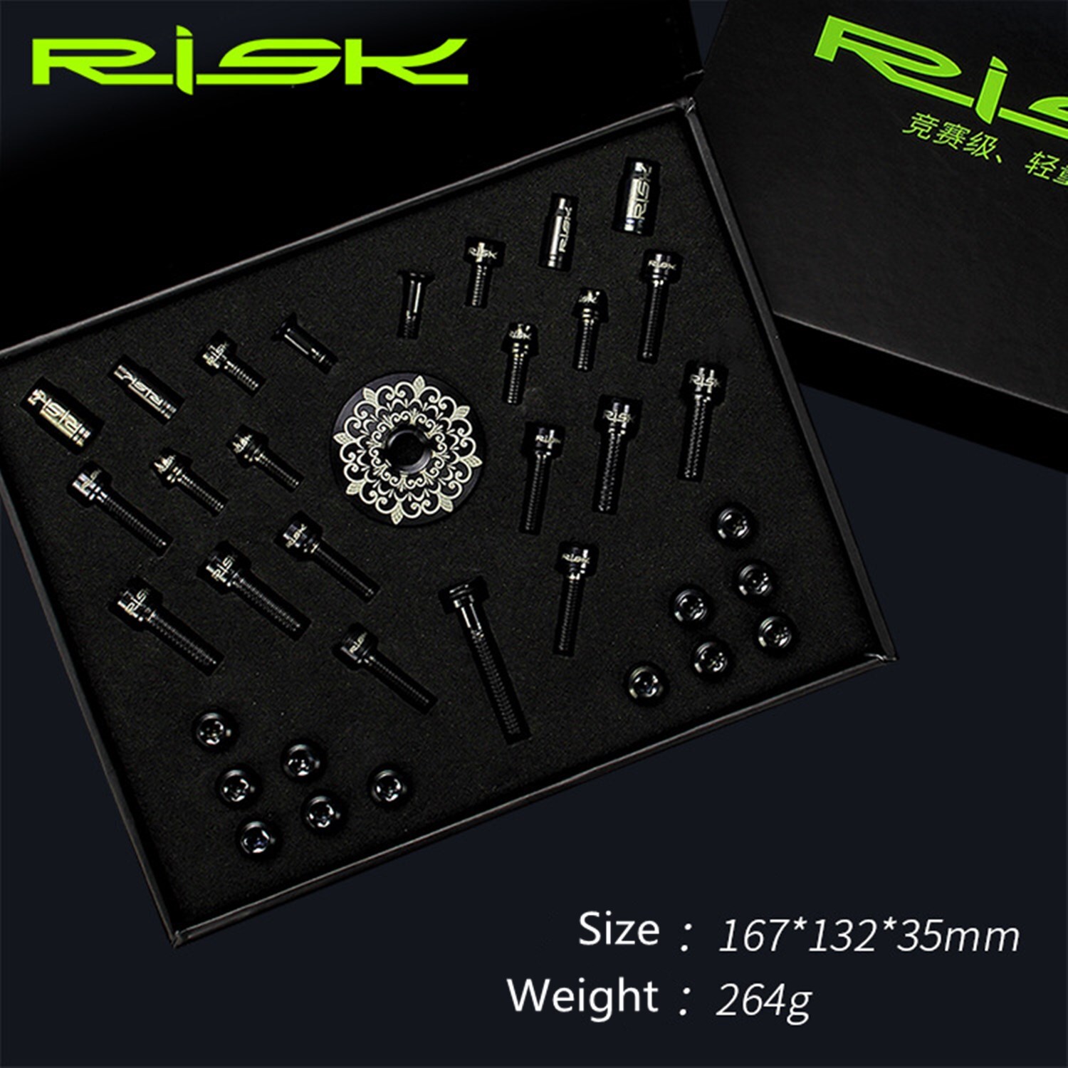 36pcs Titanium Alloy MTB Mountain Bike common Bolts Unit Stem Cap/Fixing Bolt
