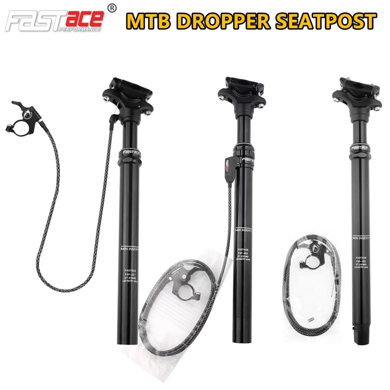 Dropper Seatpost MTB 125mm Travel 27.2/30.9/31.6mm Internal External Cable Route
