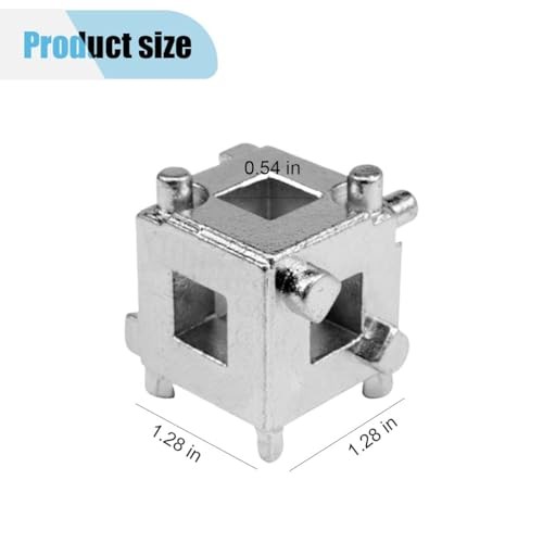 3/8” Car Brake Caliper Compression Cube Tool, Steel Brake Piston Remover