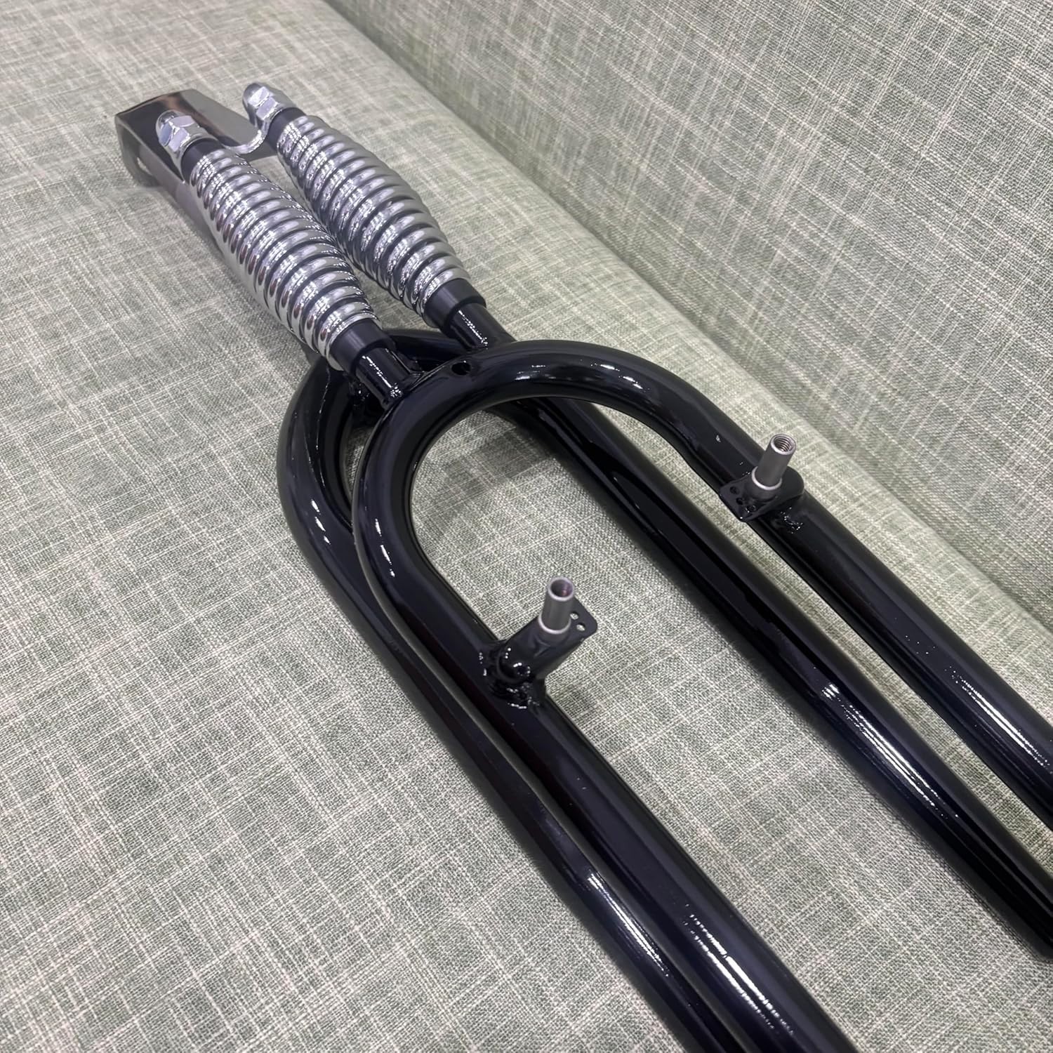 26 in Bicycle Springer Suspension Fork 1″ Threaded, Chopper Bike Classical Fork