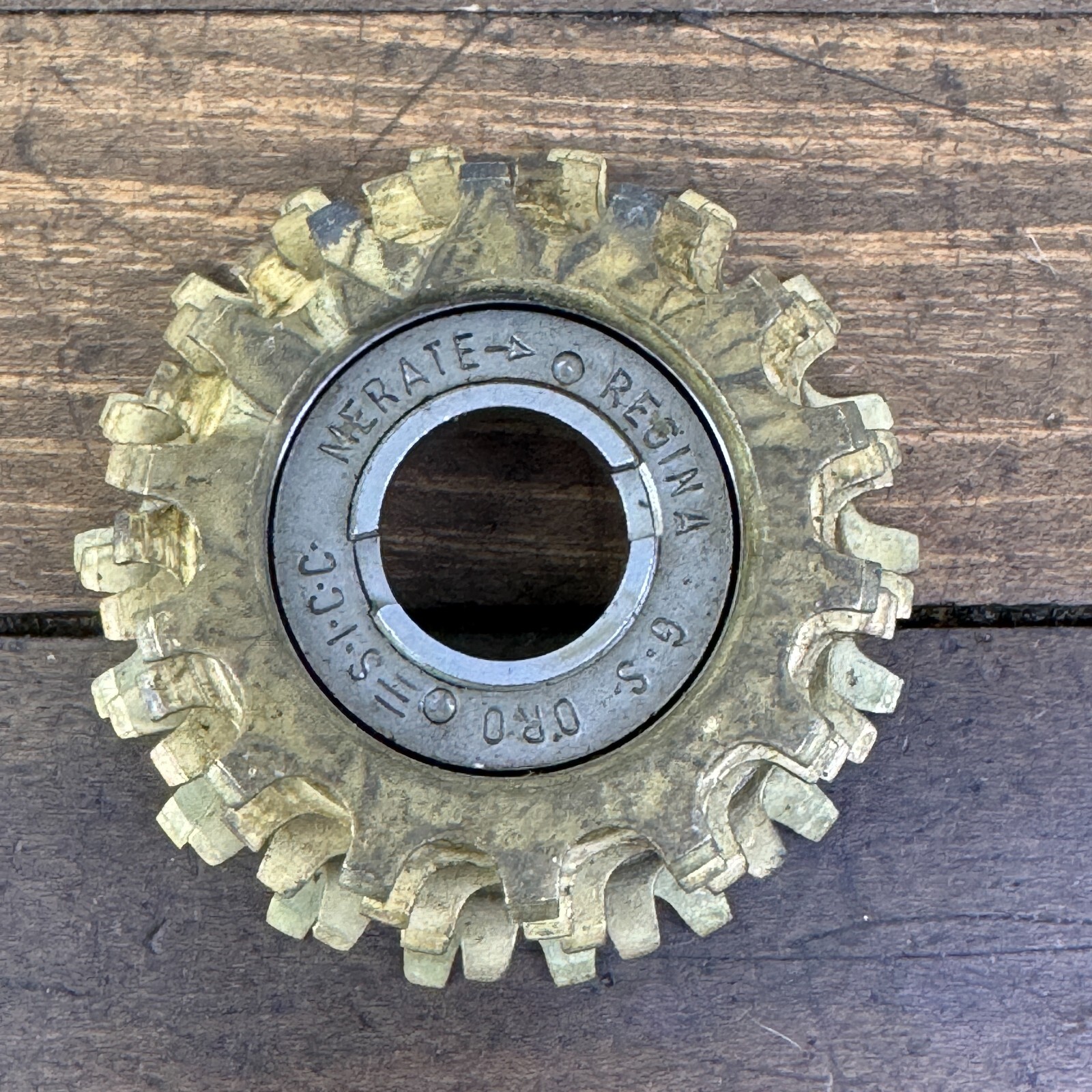 Vintage Regina GS Oro Freewheel French Thread 18 Tooth 5 Speed 14 Tooth Gold