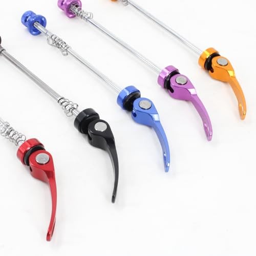 Bike Quick Release Bike Axle for Road Bicycles Front 115 mm Rear 147 mm- Red