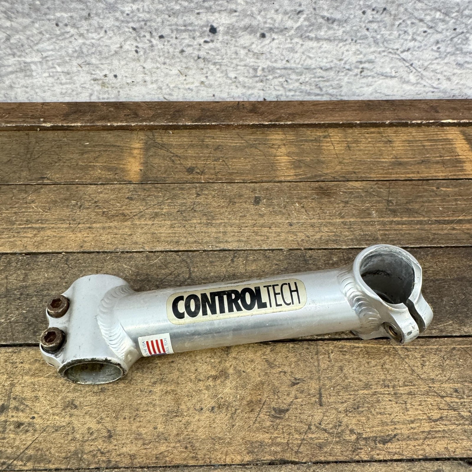 Vintage Control Tech Stem 1in Threadless 26.0 Clamp 145 mm Silver USA Bike