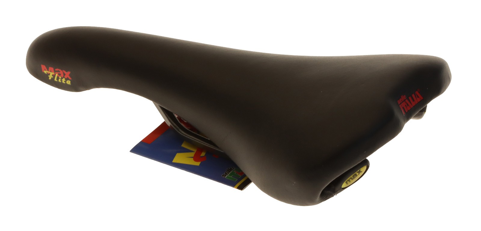 Selle Italia Max Flite Saddle Vanadium Rails Black Smooth Leather NIB NOS NEW