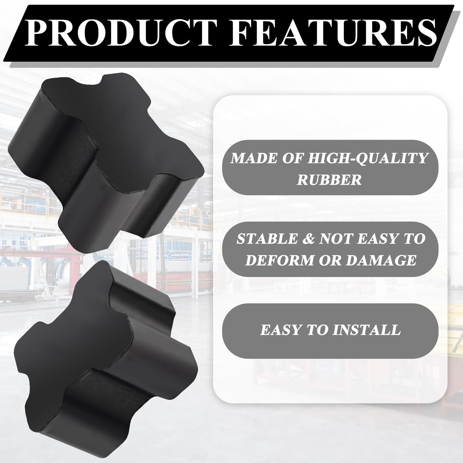 4 Pcs Coil Spring Spacer Kit Rubber Coil Spring Spacer Boosters Heavy Duty Ru…