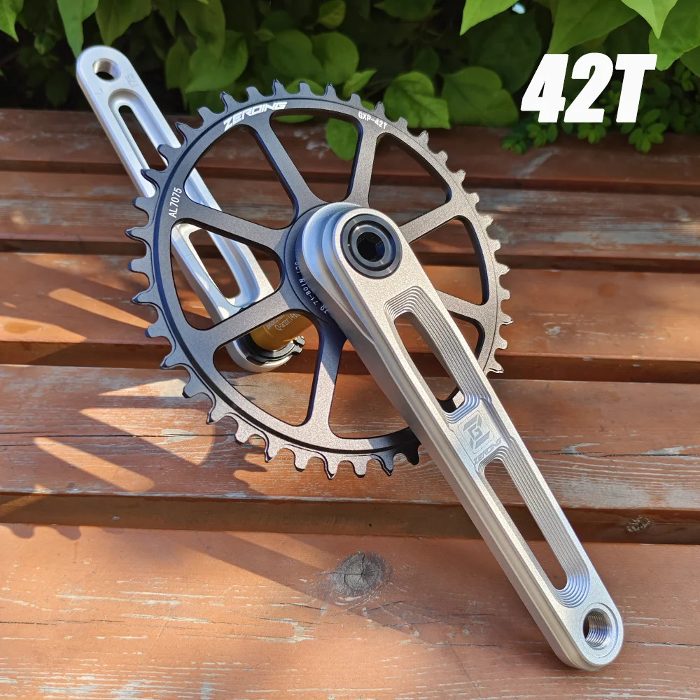 Road Bike Crankset 165/170/175mm Hollow Crank Chainring 40/42/44/46/48/50T