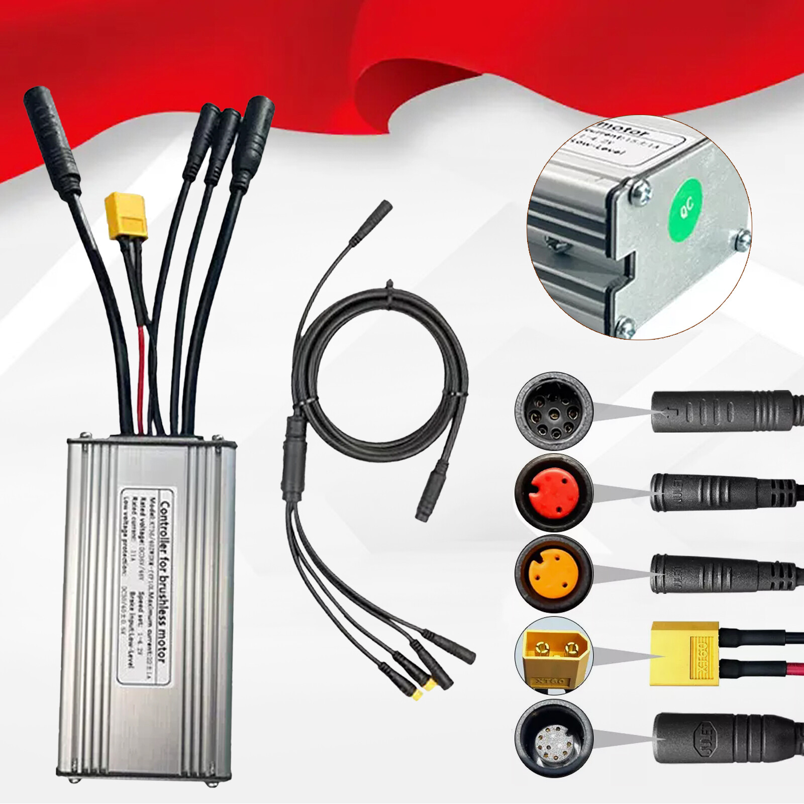 36V 48V 25A 750W Controller Waterproof Brushless Motor Electric Bicycle E-bike