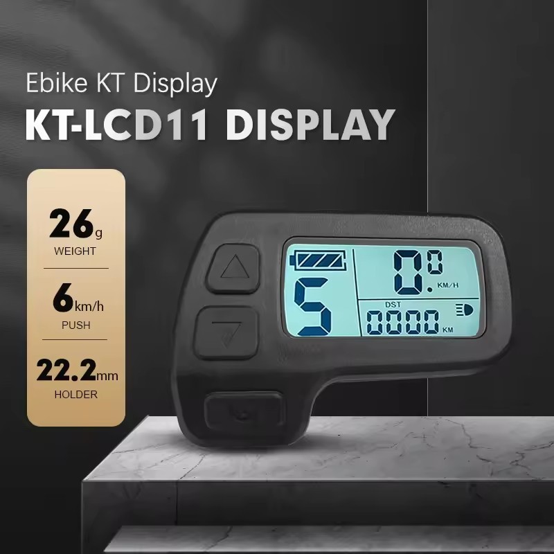 E-Bike 5pin 24V/36V/48V KT-LCD11 Display Power Speed Meter Control Panel WP AAU