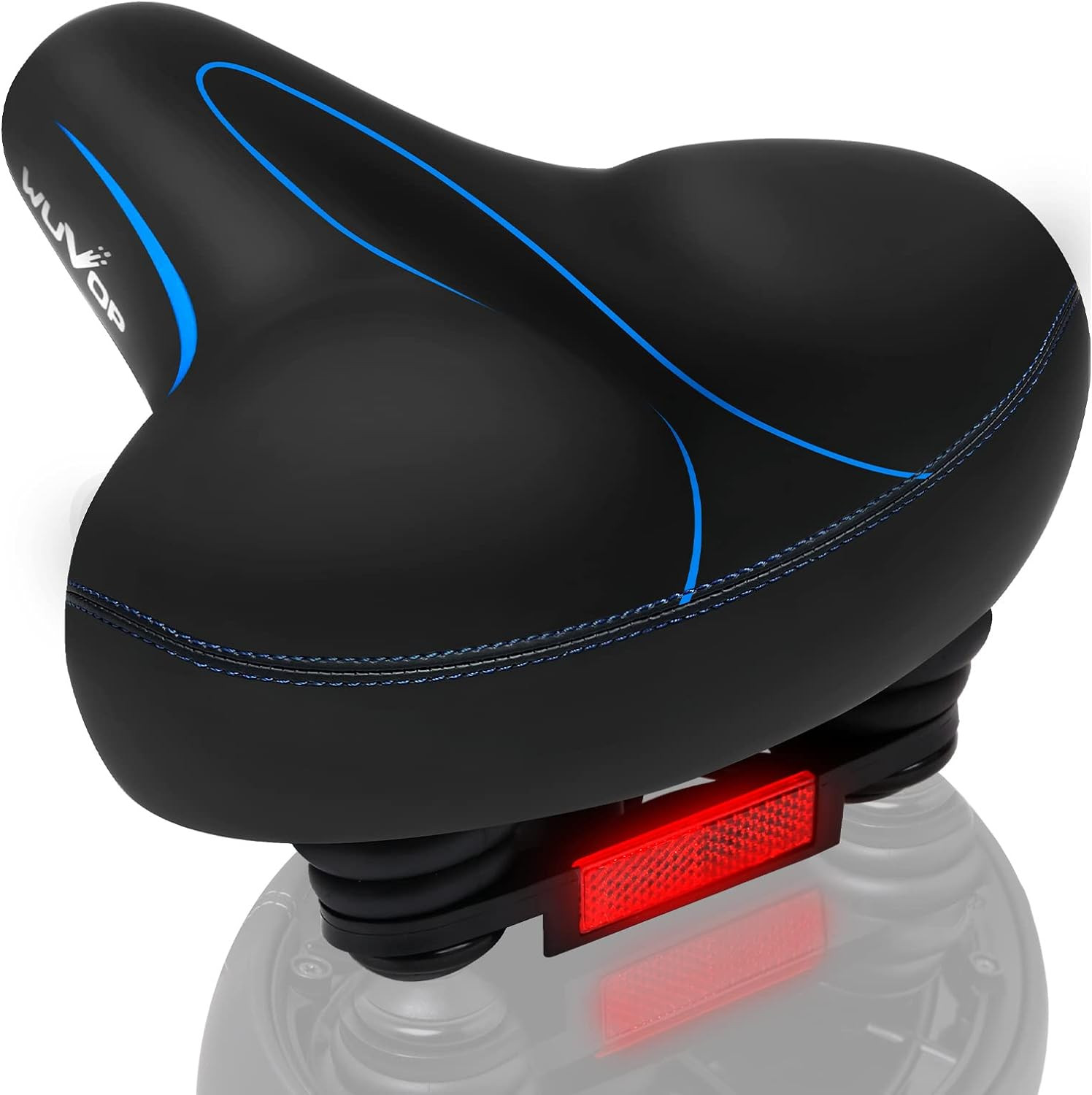 Oversized Bike Seat, Wide Bicycle Seat for Women Men Comfort, Universal Waterpro