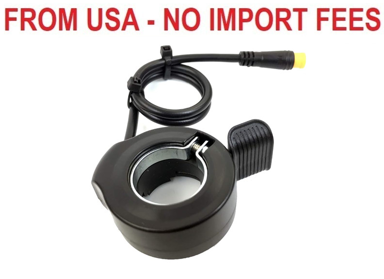 Schuck E-Bike Thumb Throttle 130X,Waterproof Accelerator,22.2mm/0.87in Handlebar