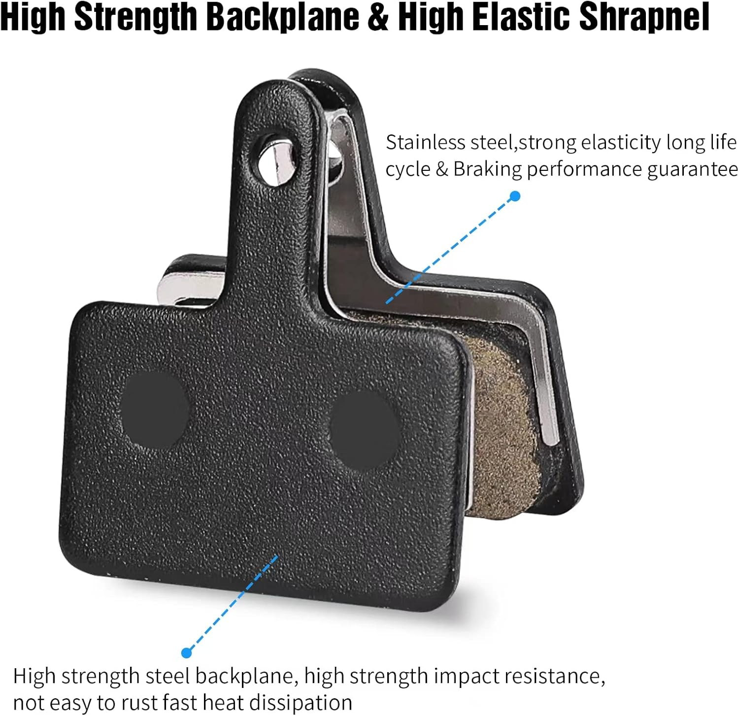 25 Pairs Bike Brake Pads, Compatible with Tektro Brake Pads for Shimano Brake Pa
